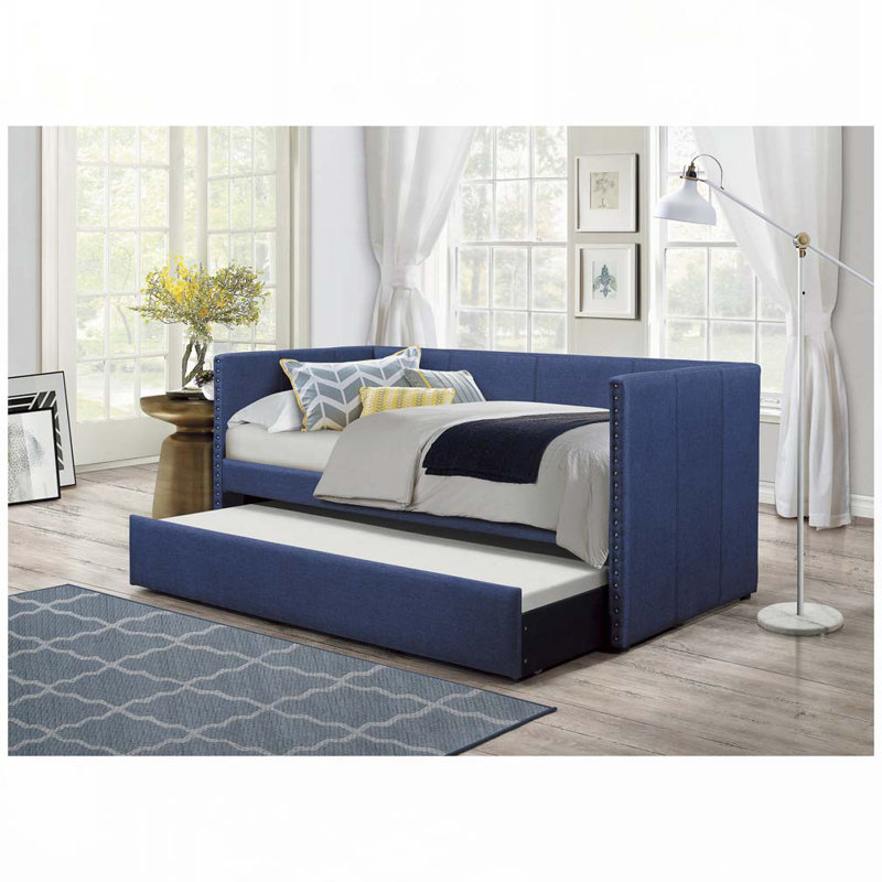 Yelton Daybed with Trundle, Blue
