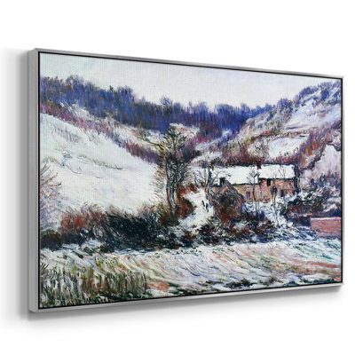 «Snow Effect At Falaise», 1886, reproduction d'art sur toile