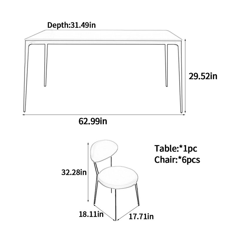Hanes, 29.52"H x 62.99"L x 31.49"W
