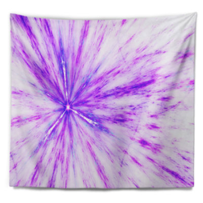 Tapisserie abstraite mauve Corwin
