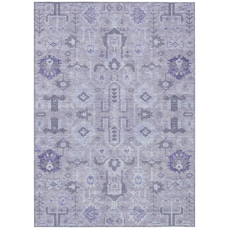 Myda Flatweave Washable Oriental Indoor / Outdoor Rug