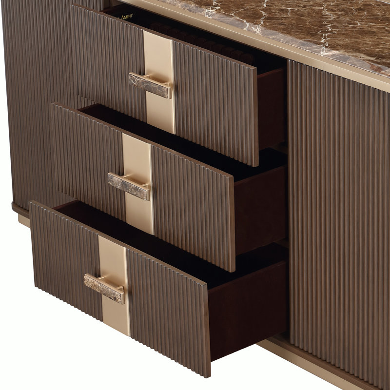 West Kensington Sideboard - Sea Salt Caramel, Brown