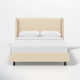 Hanson Upholstered Wingback Platform Bed