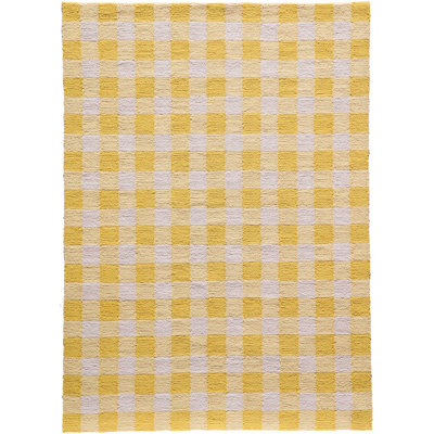 Zager Hand Hooked Plaid Indoor Rug
