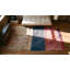 Allover Geometric Hand Knotted Pile Wool 1940s Multicolor Jewel Tones Boucherouitte Antique Rug