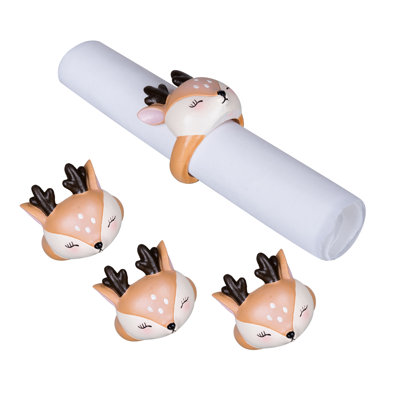 Oh Deer Napkin Ring Set of 4
