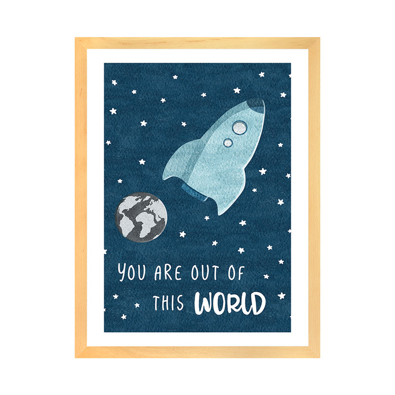 « out of the world », art, H 32 po x l 24 po x P 1 po, Papier encadré naturel