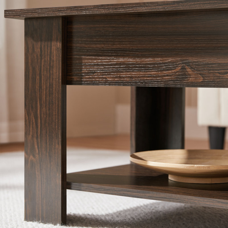 Table basse Ajeem, H 19,5 po x L 47,5 po x l 23,5 po, Espresso