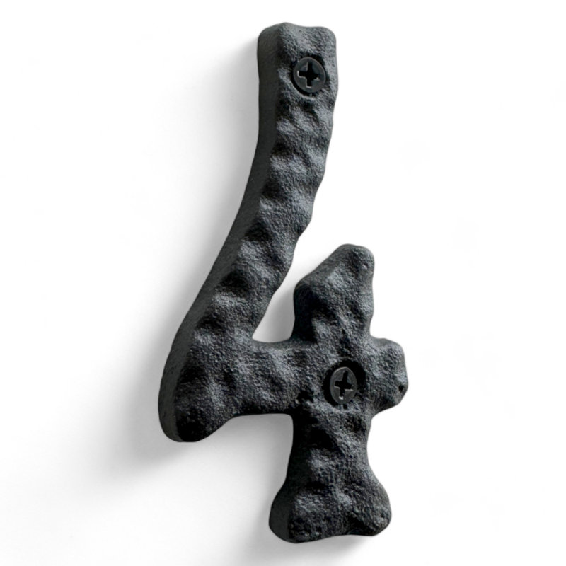 4'' H Metal House Number, 4