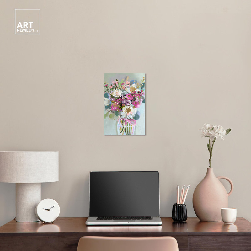 Bright Spring Floral Canvas Wall Art, 15" x 10"