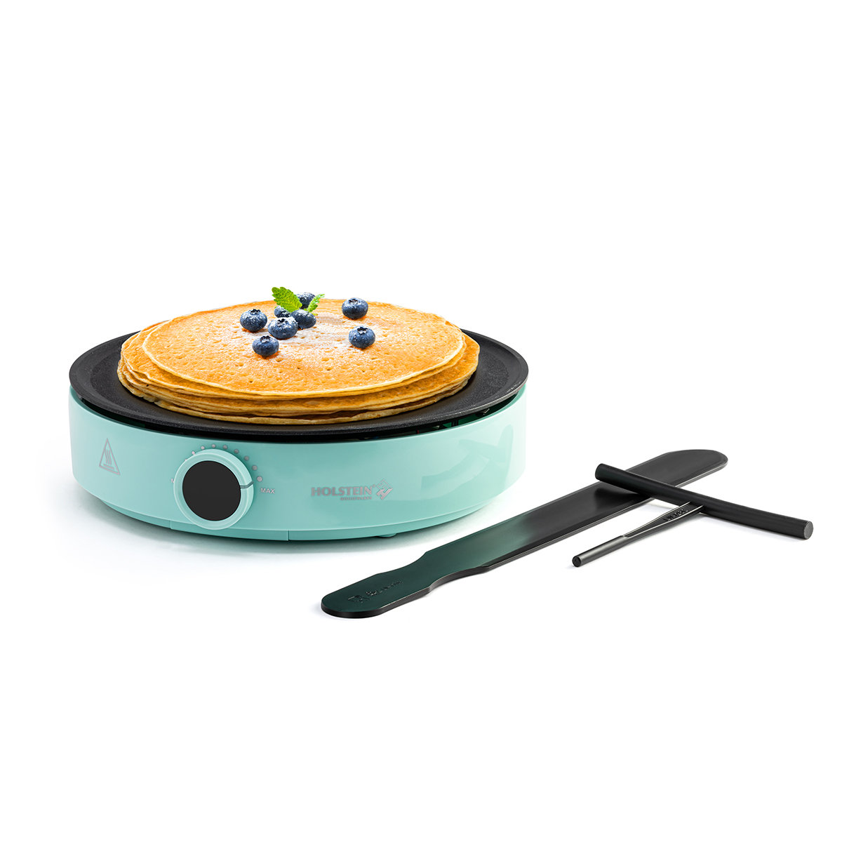 Crepe Maker Machine Pancake Griddle - Nonstick 12 Electric Maker Batter