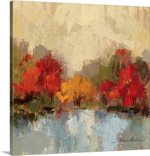 Riverside Fall " Fall Riverside I " by Silvia Vassileva Canvas On Demand 