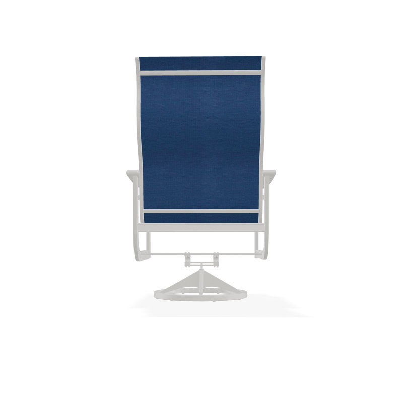St. Catherine Polymer Outdoor Lounge Chair, Navy 13D Sunbrella®, Snow