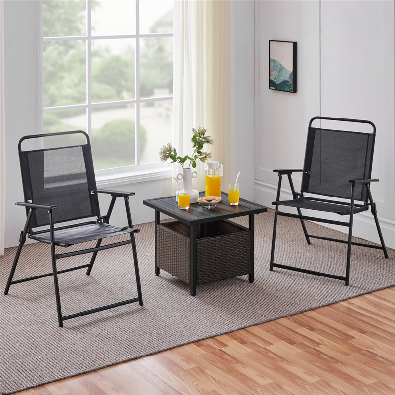 Outdoor Wicker Bistro Table
