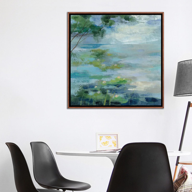 «Lily Pond I» par Silvia Vassileva - reproduction d'art, Aucun mat, H 37 po x l 37 po x P 1,5 po