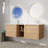 60" Wall Mounted Double Bathroom Vanity with Ceramic Top-1556568022