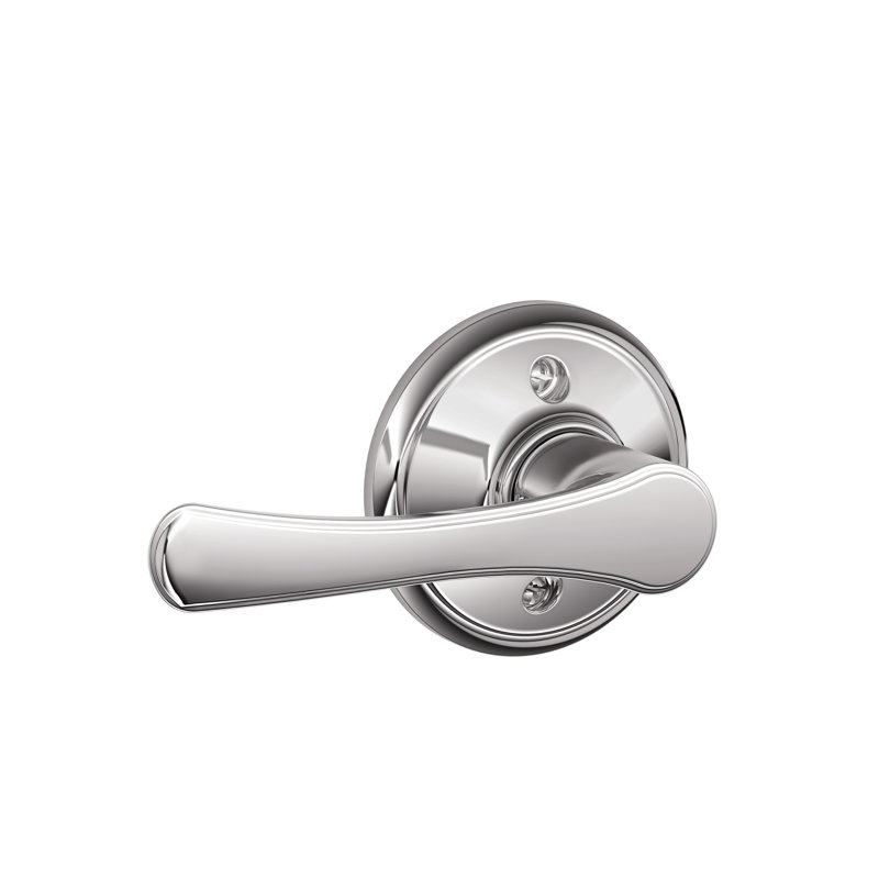 Avila Lever Non-Turning Lock, Bright Chrome