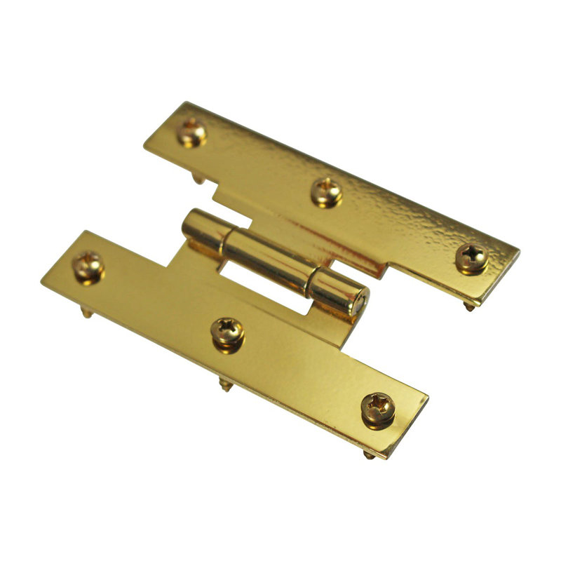 Polished Brass Square Cabinet Hinge Set