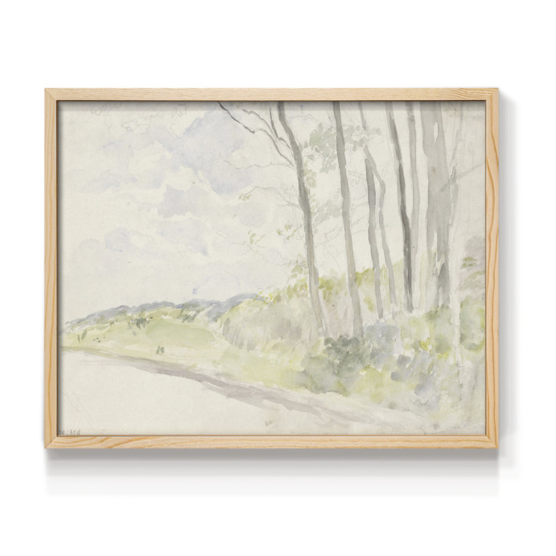 Paysages rétro-CECI - reproduction encadrée, Naturel, H 16 po x l 20 po