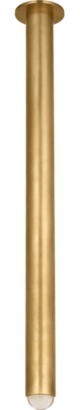 Ebell Flush Mount, Natural Brass, 36" H x 4.5" W x 4.5" D