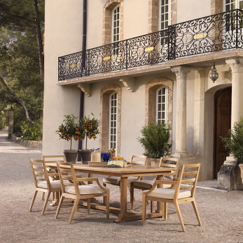 Bell Rive Outdoor Teak Dining Table
