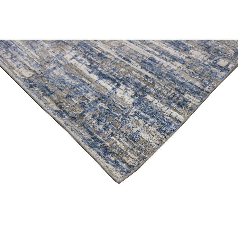 Camouflage Area Rug in Blue, Rectangle 2' x 3'