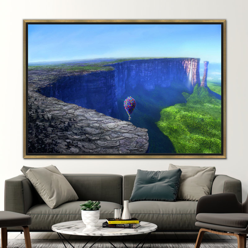 Print on Canvas, Gold, 70 cm H x 100 cm W, Framed Print without Mat