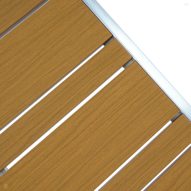 Table basse d'extérieur en aluminium