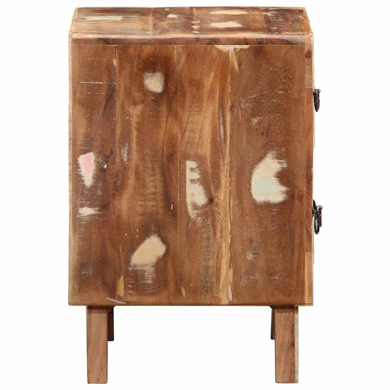 Bedside Cabinet 2 Pcs 40X32x46 Cm Solid Wood, Reclaimed