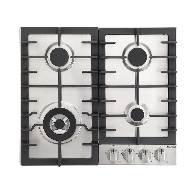Plaque de cuisson à 4 brûleurs en acier inoxydable 24 po Rangaire