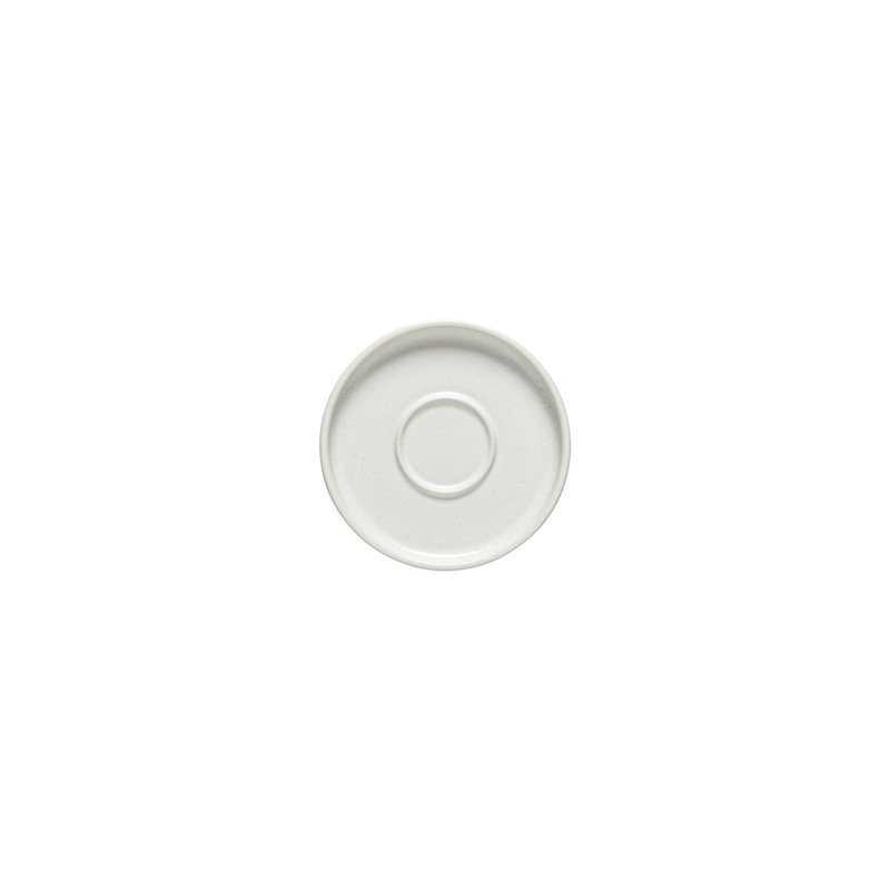 Redonda Handmade Stoneware Saucer, White