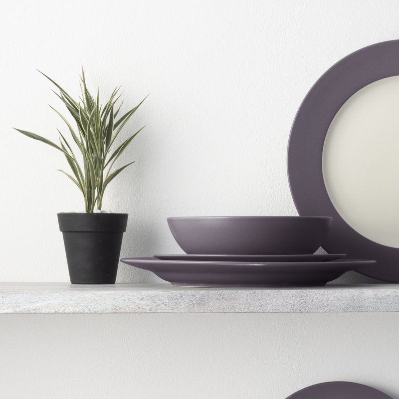 Noritake Colorwave Rim Dinner Plates, 11", Plum