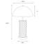 Ensemble de 2 lampes de table dôme matelassées noires Mantova