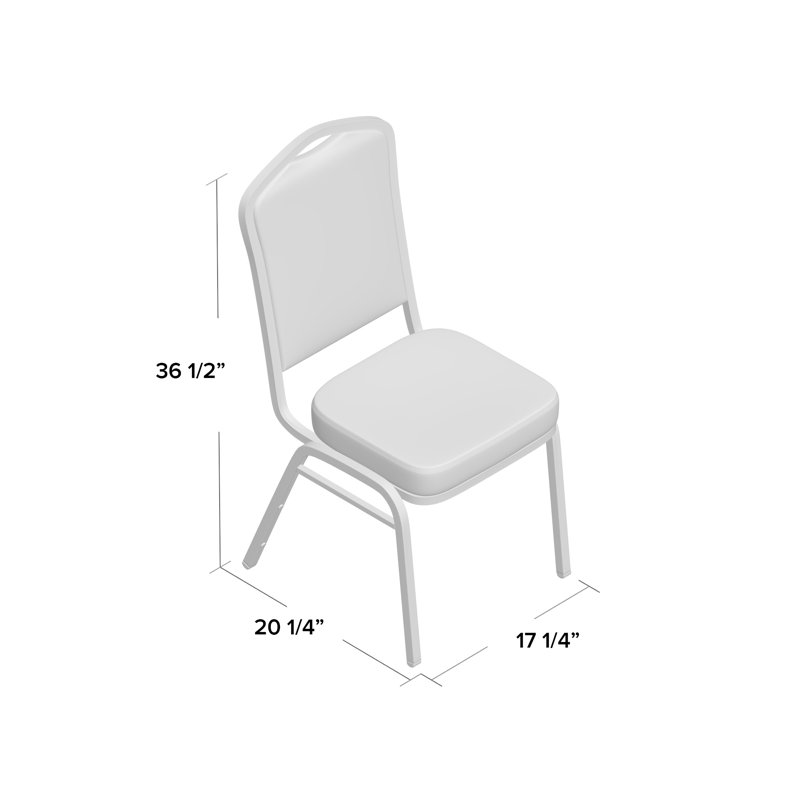 Chaise de banquet empilable Oliverson, Motif noir, Cuivre, 40