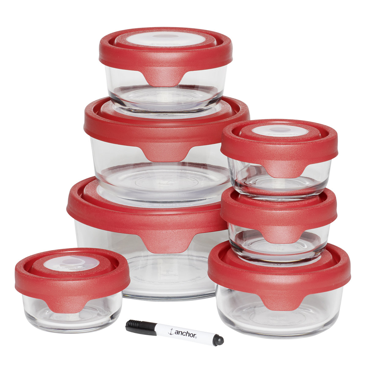 Anchor Hocking Food Storage Set With Lids & Reviews | Wayfair