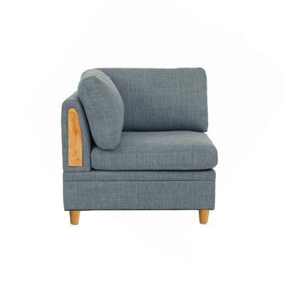 Mobilier de salon d'angle en acier de couleur Dorris