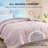 Bedsure Twin Color Block Quilted Duvet Insert – Pink & Gray, Down Alternative, All-Season-122443352-126364007