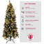 2.36' H Lighted Artificial Pine Christmas Tree