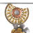36" x 14" Set of 2 Framed Gold Floral Metal Wall Sculpture, Modern Wall Art For Living Room