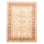 Tapis intérieur en laine ivoire/rouge 9 pi x 12 po main one-of-kind-noué la 2010 Dungorbery