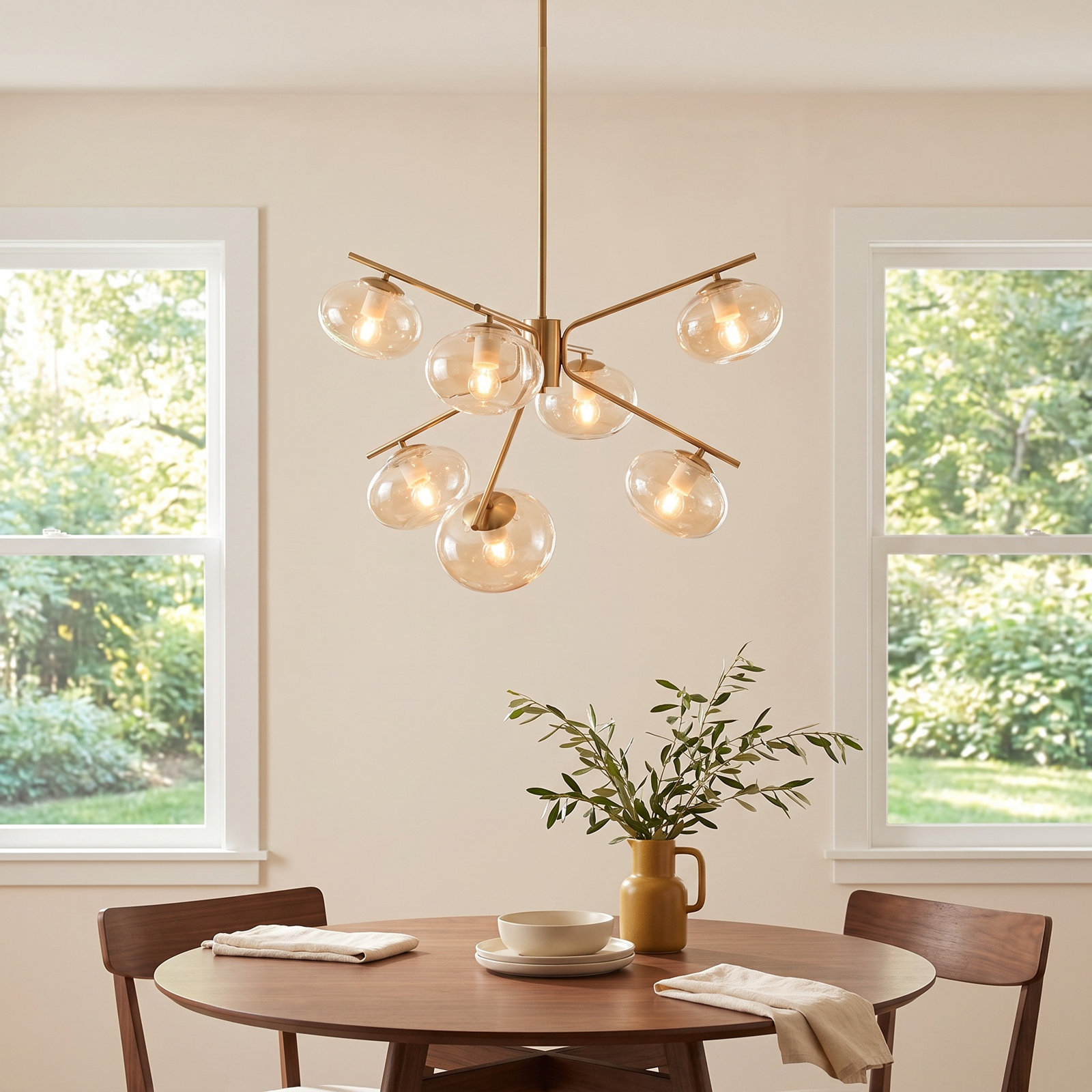 Vincenza 6 - Light Dimmable Sputnik Chandelier
