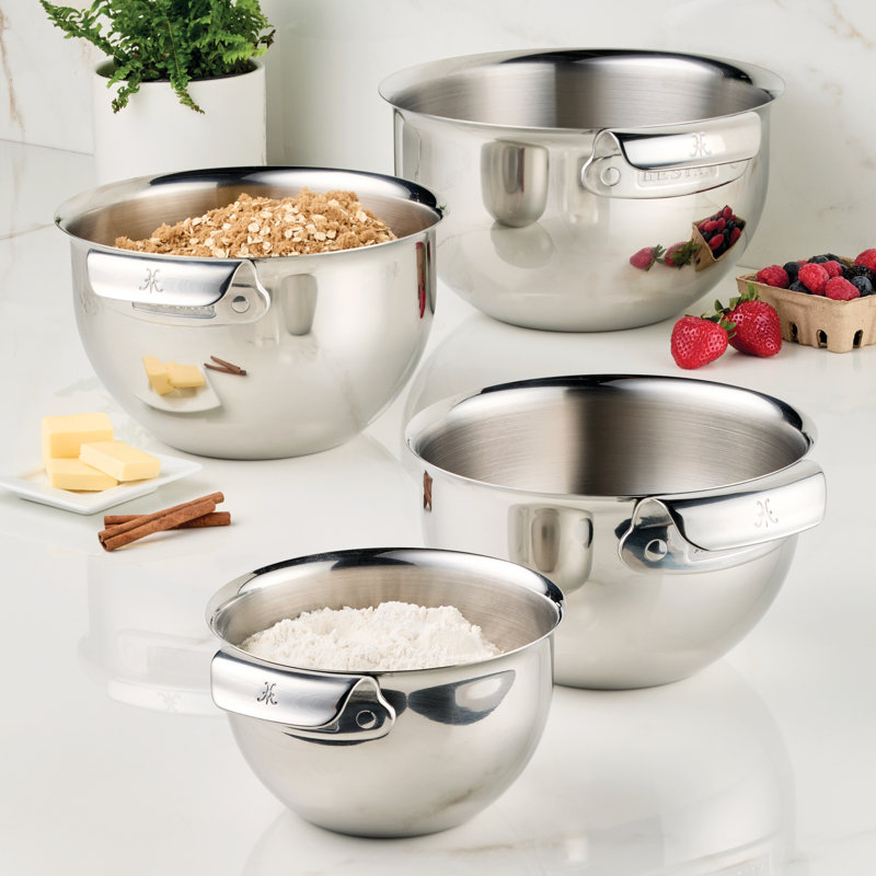 Hestan Provisions 4 Piece Stainless Steel Mixing Bowl Set