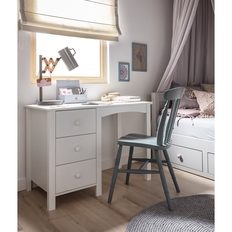 Popel 105cm Writing Desk, White