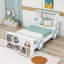 Lit plateforme avec tablettes de rangement-630301490