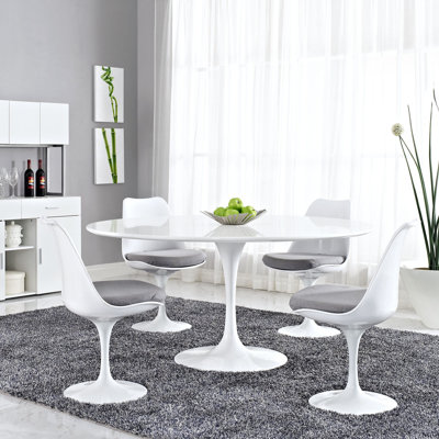 Modway Lippa 60" Wood Top Dining Table