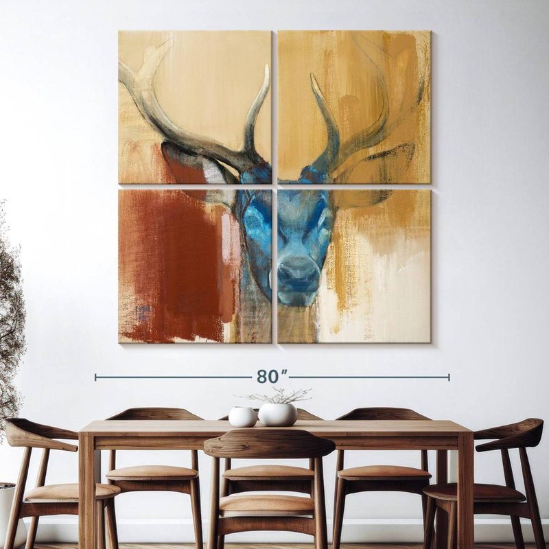 Jeune cerf Brampt Mask, H 74 po x l 74 po