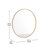 Nafne Wall Mount Shatterproof Round Accent Wall Mirror with Metal Frame-1397083068-1397083067