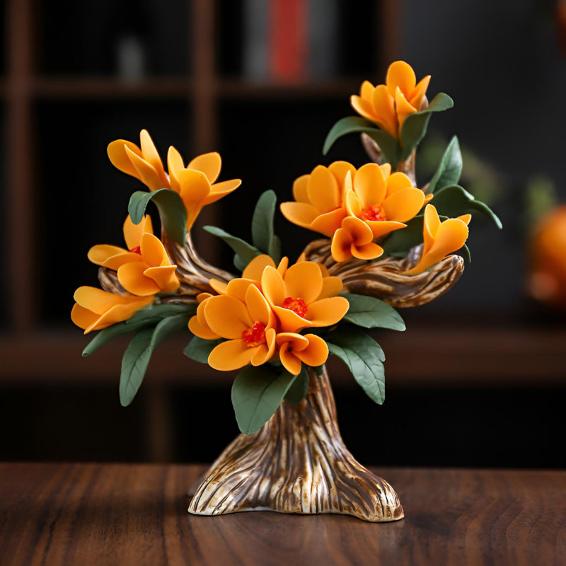 Présentoir à fleurs en céramique Artisan
