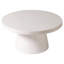 Table basse ronde en fibre de pierre avec piédestal Ladislava-815576539