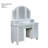 Transitional Style 1Pc Vanity W/ Stool Set Knob Handles Storage Drawers 3-Sidded Mirror Bedroom Furniture-1365657505